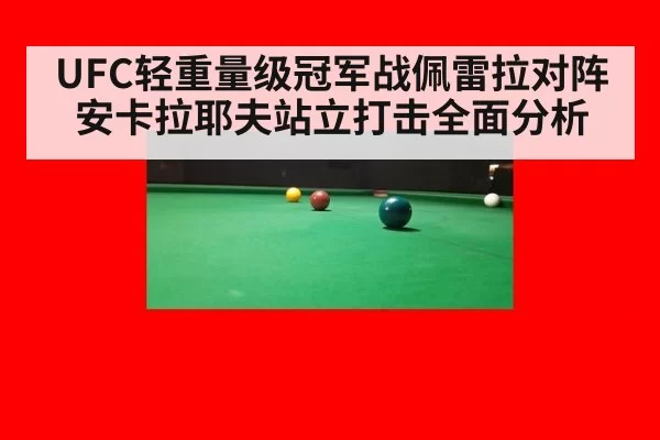 UFC轻重量级冠军战佩雷拉对阵安卡拉耶夫站立打击全面分析